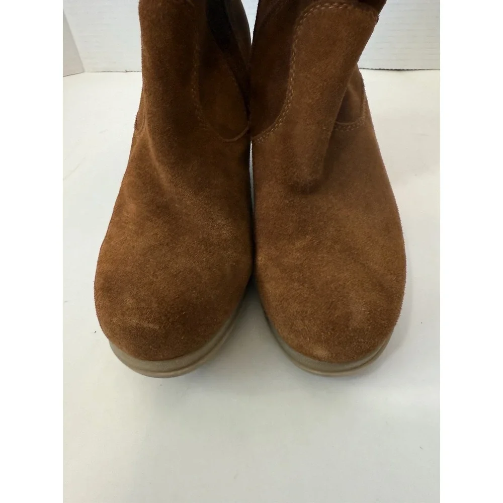 Beautiful  Brown Bjorndal Women's‎ Suede Boots Faux Shearling Lined Size 8.5 M